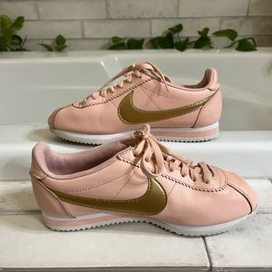 Nike Artic Orange and Metalic Gold Women’s Classic Cortez